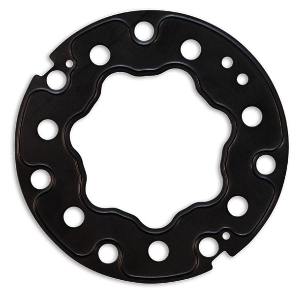Rubber coated metal gasket